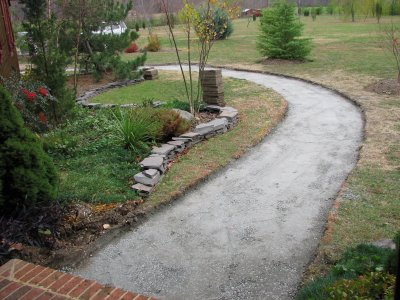 Walkway from the front door
