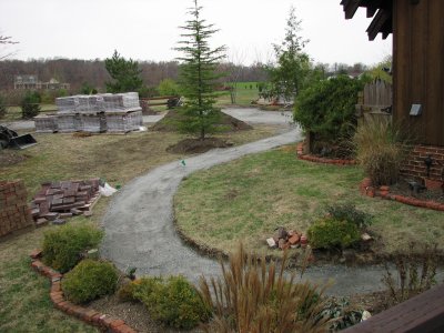 Walkway from the deck