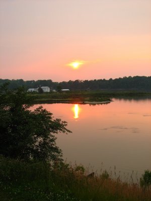 Sunset over Nomini Bay