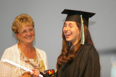 Leah Hebrew Academy Graduation Receiving Diploma