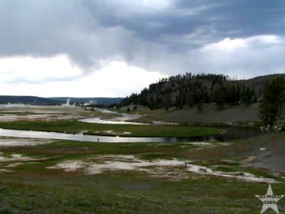 River in Stormy Yellowstone