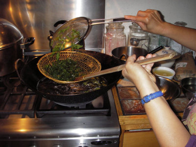 Fried Thai basil