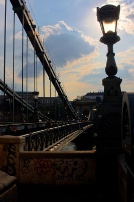the chain bridge, Budapest, 2008
