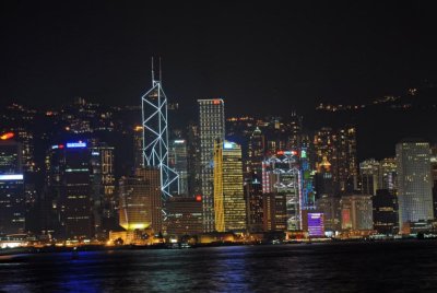 Hong Kong Harbour by night