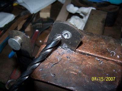 Regulator rebuild Drill out Rivet Head 01w.jpg