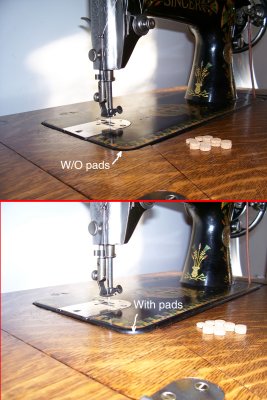 Cork Leveling pads Before-After 01w.JPG