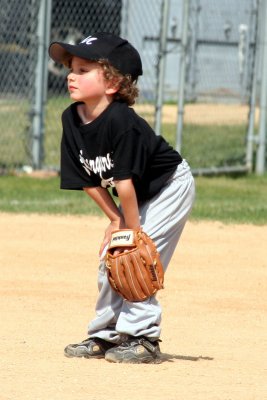 Aidan at shortstop