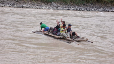 Crossing the Rio Maraon