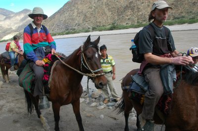 On horseback along the Rio Maraon