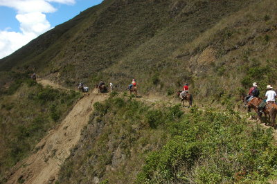 Horsetrail between Mendan and Cocabamba