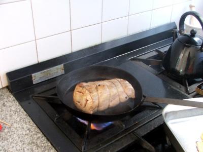 Sellar y dorarlo por todos sus lados