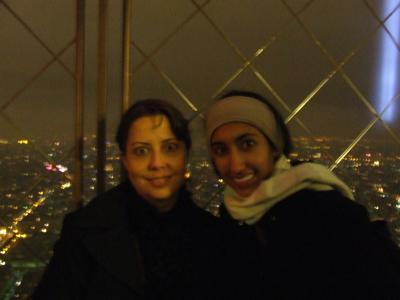 On top of the Eiffel Tower