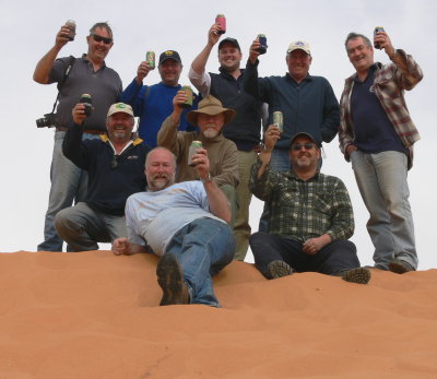 On top of Big Red at the end of the crossing