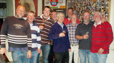 Group joined by Dick Smith at Birdsville Hotel for a drink