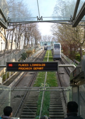 Paris. Funiculaire Railway, Montmarte 