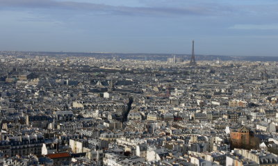 Paris.  View across Paris from Sacre-Coeur