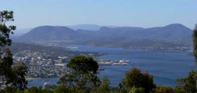 Hobart from Mt Nelson