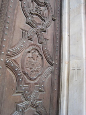 Malaga Cathedral door.