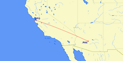 Flat Stanley flies from Phoenix to San Francisco