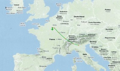 Flat Stanley flies from Italy to France