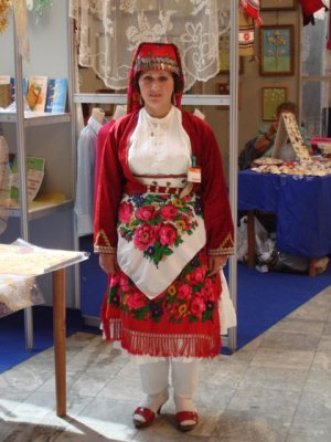 Lady in traditional dress from the North