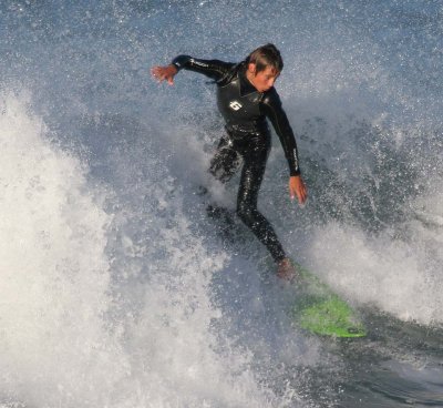 James Tume surfing at Lyall Bay, IMG_6723