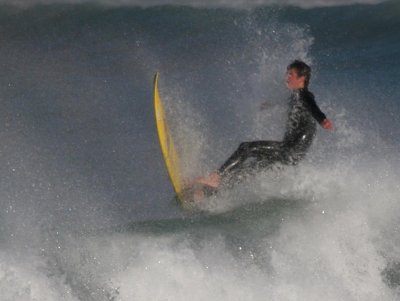 Ethan Burge surfing at Lyall Bay, IMG_6871