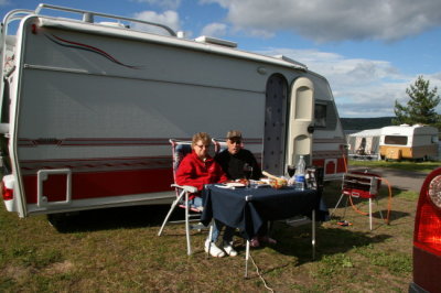 Sundsvall, Flsians camping en solig kvll