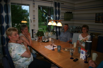 Sandra, Elma, morbror Lars och Birgitta