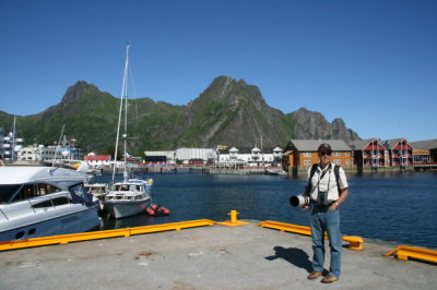 Christer kollar hamnen i Svolvear