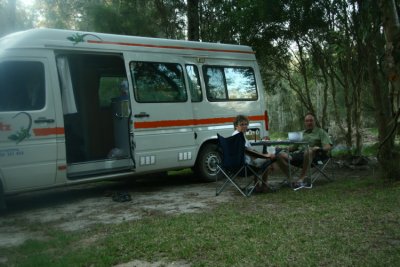 Bushcampingen Cabins and Camping vid Jervis Bay