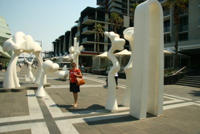 Skulpturpark vid Melbourne waterfront