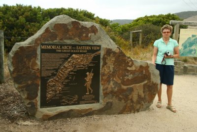 Minnesmärke efter The Great Ocean Road