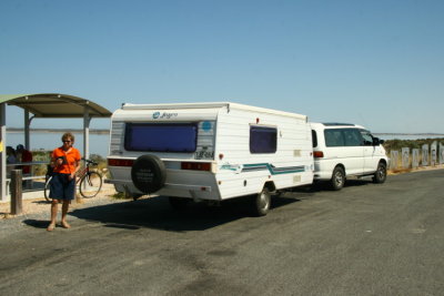 Ett typiskt Australiskt husvagnsekpage