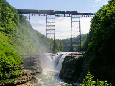 Train Trestle at Letchworth Park, New York