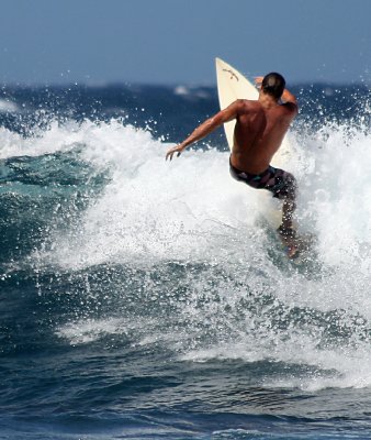 Surfers on Maui