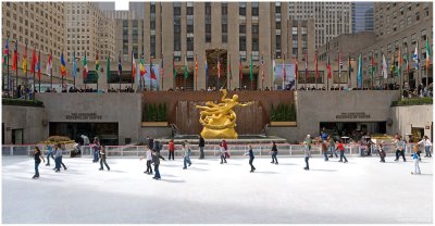 The End of The Skating Season At Rockefeller Center