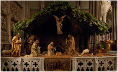 The Nativity Scene at Saint Patricks Cathedral 2009
