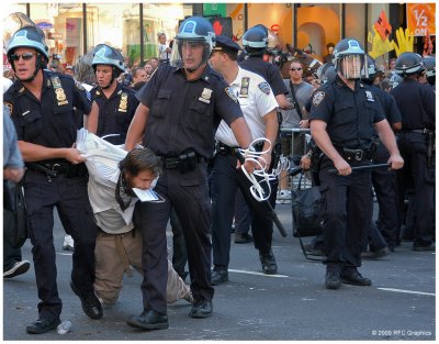 Protester at the Republican Convention