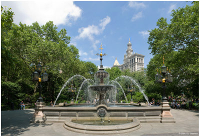  Jacob Wrey Mould Fountain at City Hall Park