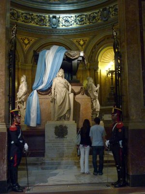 Tomb of San Martin, Catedral Metropolitana, Plaza de Mayo, Buenos Aires, Ar