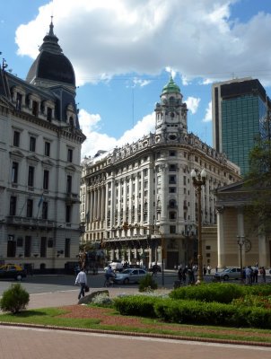 Catedral Metropolitana corner of Plaza de Mayo, Buenos Aires, Ar