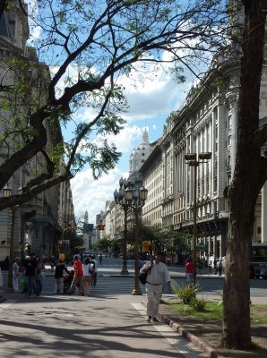 Av Saenz Pena, from corner of Plaza de Mayo, Buenos Aires, Ar