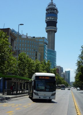 Torre Entel, Av Liberatador B. OHiggins, Santiago, Chile