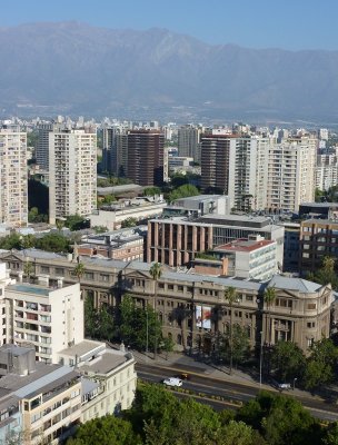 View from Cerro Santa Lucia, Santiago, Chile