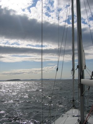 Matia Island in the distance from Rosario Strait