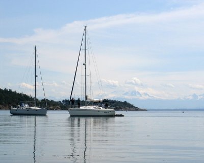 Mt Baker from Echo Bay, Sucia Island