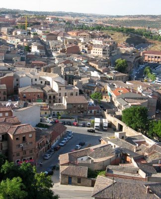 Looking west from the old town, Toledo