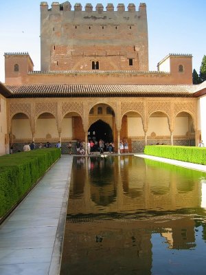 Court of the Myrtles, Comares Place, Alhambra, Granada