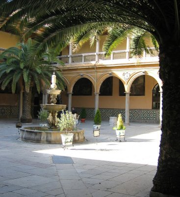 Courtyard in old Granada